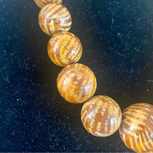 🏖️SOLD🏖️ Miriam Jasper Stone Necklace, Antique/Vintage - Picture 3 of 7